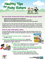 Preschool Picky Eaters Poster from USDA