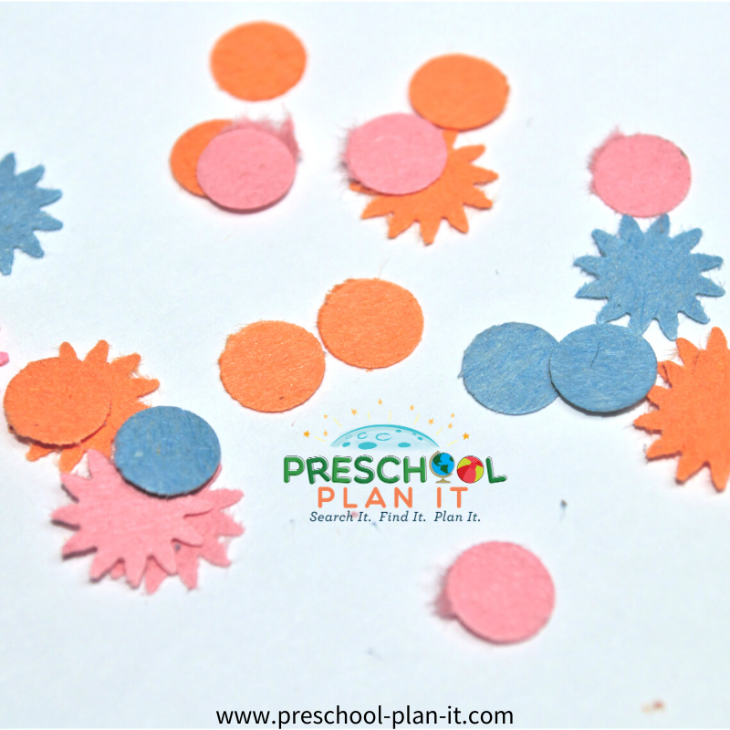 New Years Preschool Theme Fun with Confetti